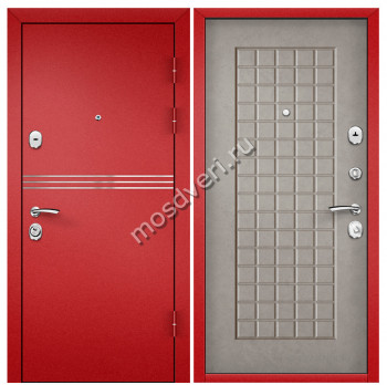 Красная входная дверь в квартиру KVD-09 - купить от производителя Мосдвери Красная входная дверь в квартиру KVD-09